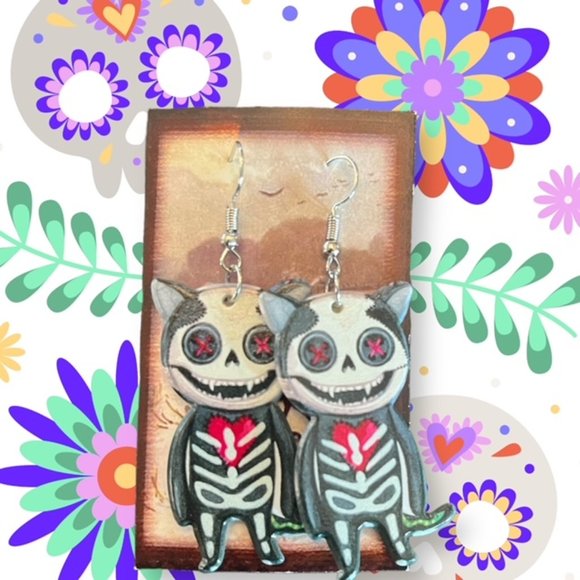 Day Of The Dead Earrings - Picture 1 of 1
